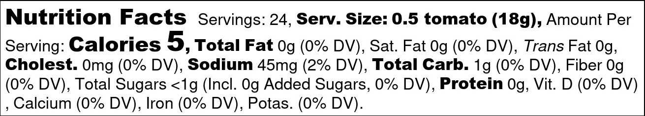 Drunken Mustard Nutrition Facts